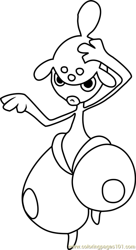 Medicham Pokemon Coloring Page - Free Pokémon Coloring Pages ...