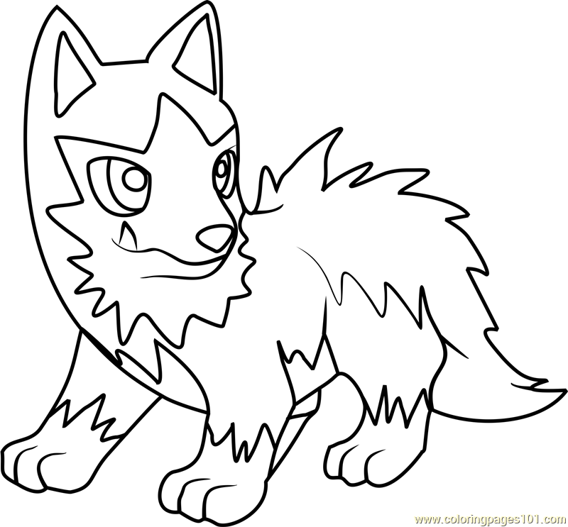 mightyena coloring pages