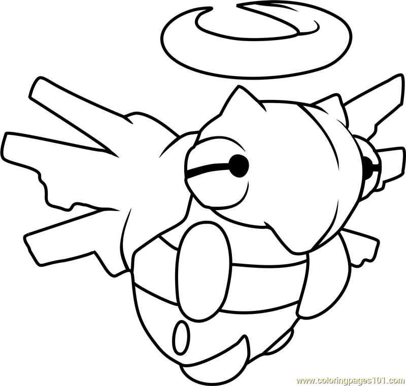 Shedinja Pokemon Coloring Page for Kids - Free Pokemon Printable ...