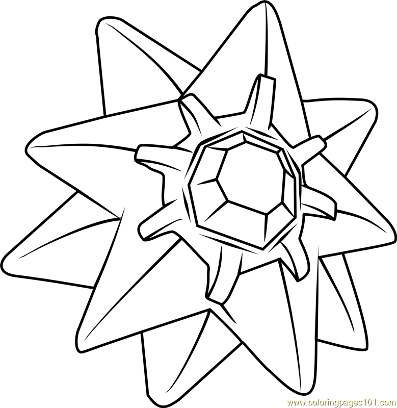 Staryu Pokemon Coloring Pages Sketch Coloring Page