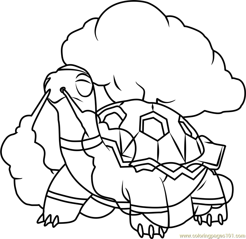 Torkoal Coloring Pages - Free Pokemon Coloring Pages Printables