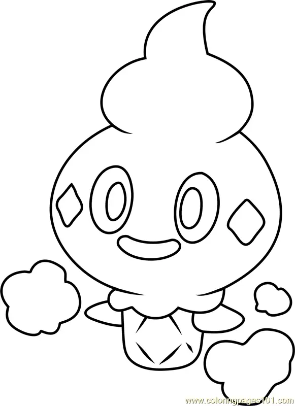 Vanillite Pokemon Coloring Page for Kids - Free Pokemon Printable ...