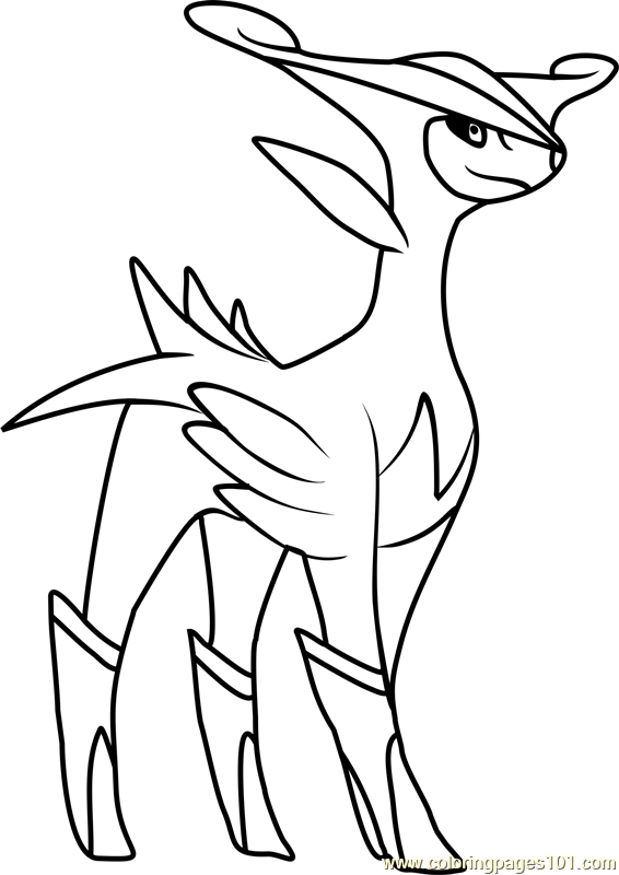 virizion pokemon coloring page for kids free printable pages online coloringpages101 com coloriage dinosaures