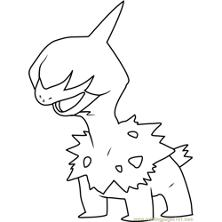 deino pokemon coloring pages