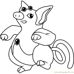 pig pokemon coloring pages