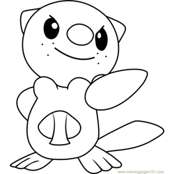 Oshawott Pokemon Coloring Pages For Kids Download Oshawott Pokemon Printable Coloring Pages Coloringpages101 Com