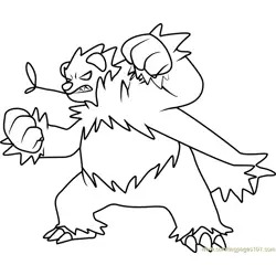 Pangoro Pokemon Coloring Page for Kids - Free Pokemon Printable ...