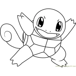 Squirtle Pokemon Coloring Page for Kids - Free Pokemon Printable ...