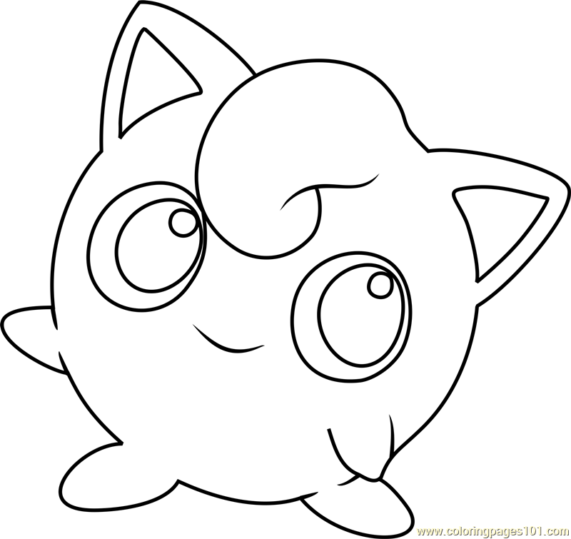 229 Cute Jigglypuff Coloring Page with Printable