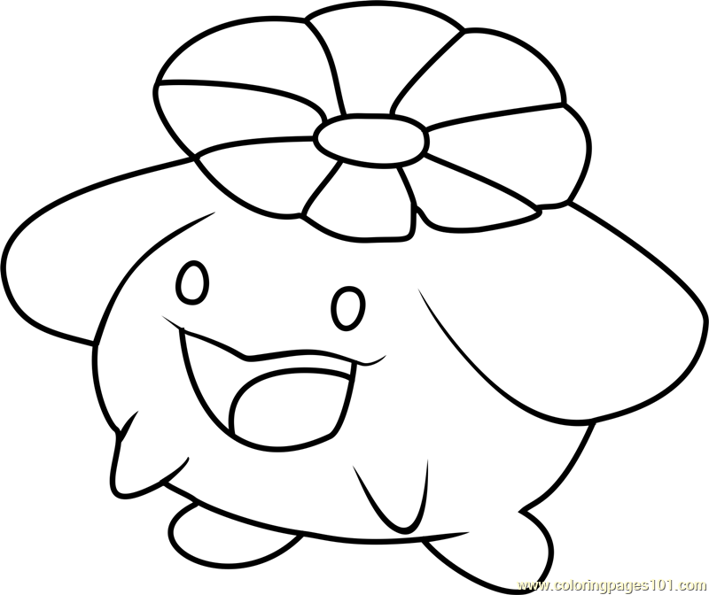 skiploom coloring page online pokemon