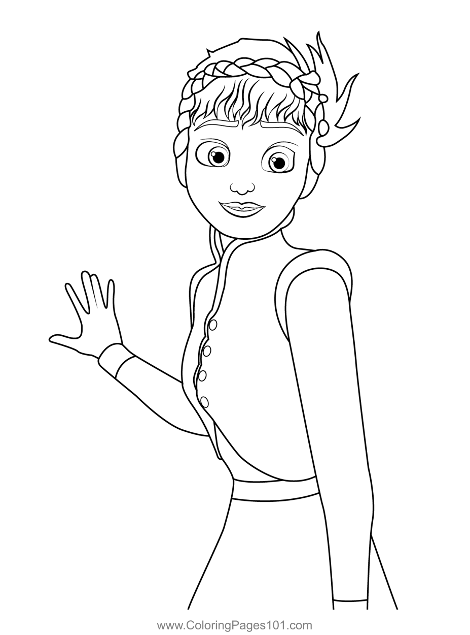 Princess Anna 16 Coloring Page for Kids - Free Anna Printable Coloring ...