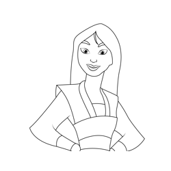 Princess Fa Mulan 20 Coloring Page for Kids - Free Fa Mulan Printable ...