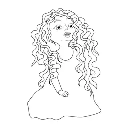 Merida Monster Free Coloring Page for Kids