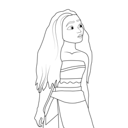 Princess Moana 11 Coloring Page for Kids - Free Moana Printable ...