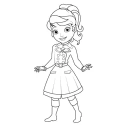 Disney Sofia Free Coloring Page for Kids