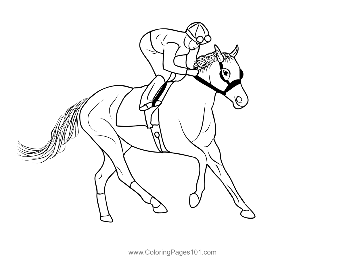 Equestrian Sports 2 Coloring Page for Kids - Free Equestrian Sports ...