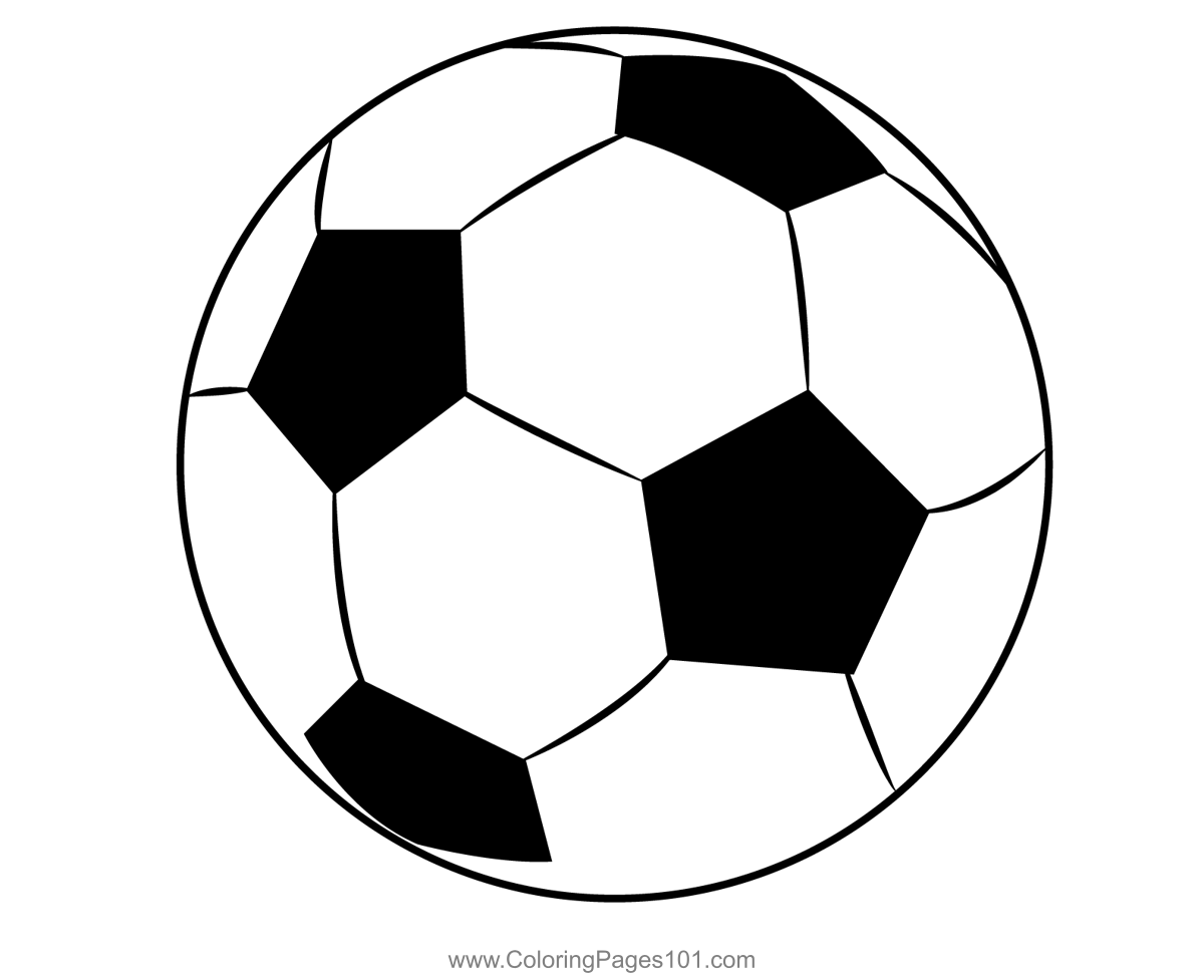 Football In Air Coloring Page for Kids - Free Football Printable ...