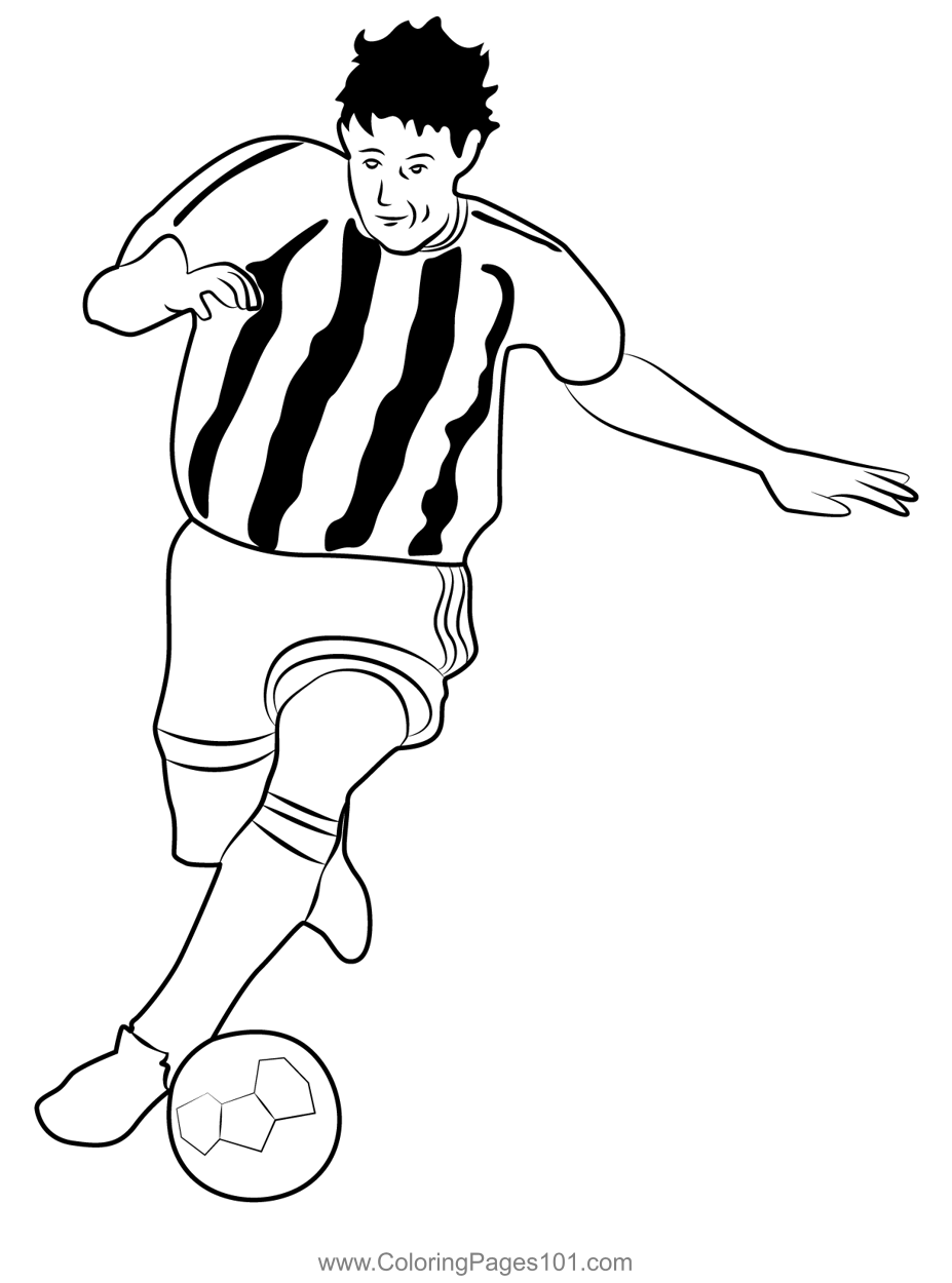 Football Player Coloring Page For Kids Free Football Printable Coloring Pages Online For Kids