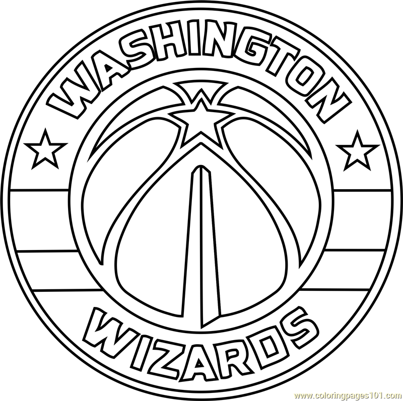 NBA Logo Coloring Page for Kids - Free NBA Printable Coloring Pages Online  for Kids 