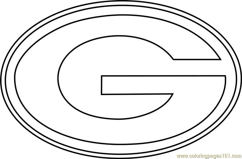 Green Bay Packers Logo Coloring Page for Kids - Free NFL Printable