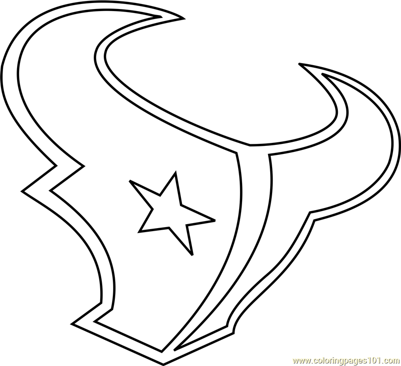 texans logo black and white