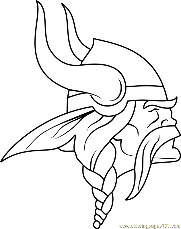 Minnesota Vikings Logo Coloring Page - Free NFL Coloring Pages ...