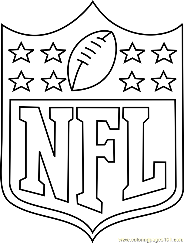 NFL Logo Coloring Page for Kids - Free NFL Printable Coloring Pages