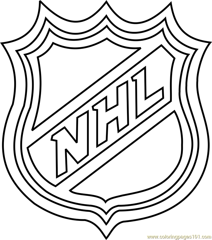 Hockey coloring pages  NHL logo coloring pages