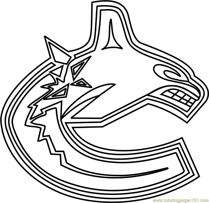 Vancouver Canucks Logo Coloring Page - Free NHL Coloring Pages ...