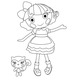 Forest Evergreen Lalaloopsy Coloring Page for Kids - Free Lalaloopsy ...