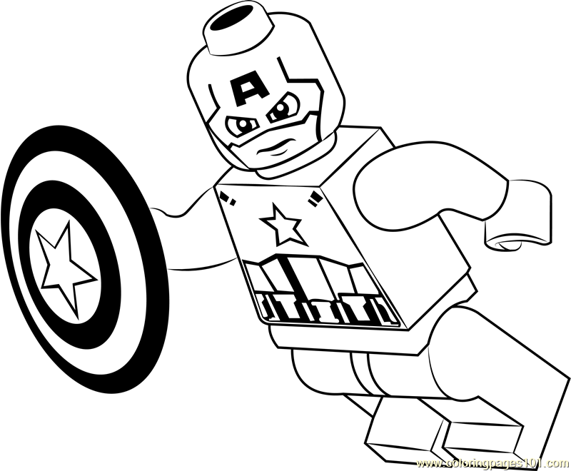 lego captain america coloring page for kids free lego printable coloring pages online for kids coloringpages101 com coloring pages for kids