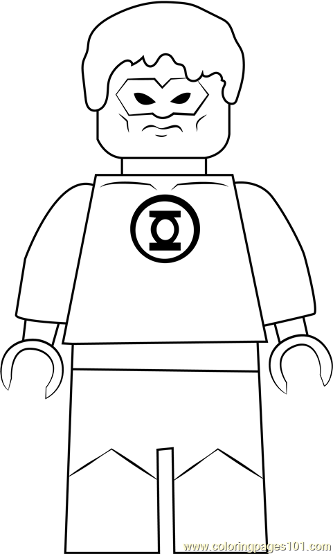 green lantern lego coloring pages