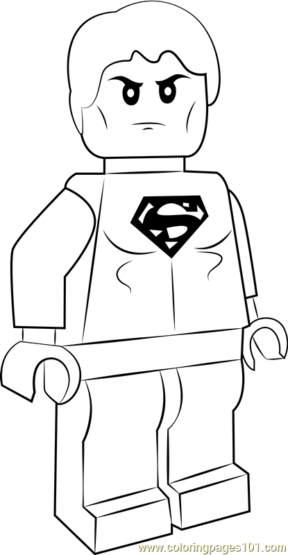 Superboy Coloring Page Coloring Pages
