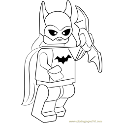 lego bane coloring pages