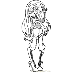 monster high cleo coloring pages