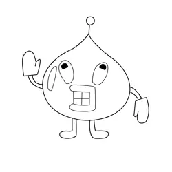 Akaspetchi Tamagotchi Coloring Page