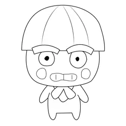 Bokutchi Tamagotchi Free Coloring Page for Kids