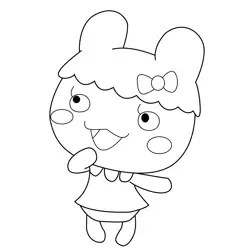 Chamametchi Happy Tamagotchi Coloring Page