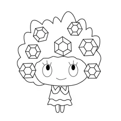 Chibi Tamagotchi Coloring Page