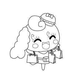 Coffretchi Went Shopping Tamagotchi Coloring Page