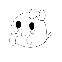 Dorotchi Tamagotchi Free Coloring Page for Kids