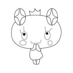 Himetchi Tamagotchi Free Coloring Page for Kids