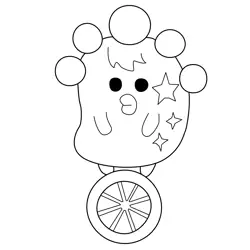 Ichirinshatchi Tamagotchi Coloring Page