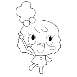 Kiramotchi 1 Tamagotchi Free Coloring Page for Kids