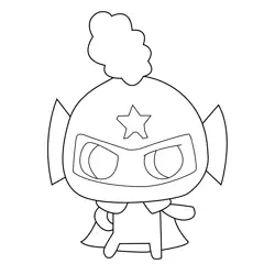 Knighttchi Tamagotchi Coloring Page