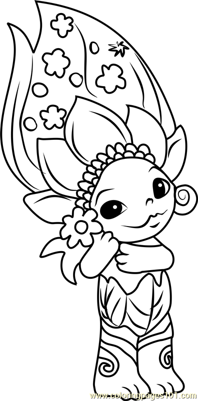 Daisy-May Zelf Coloring Page for Kids - Free The Zelfs Printable