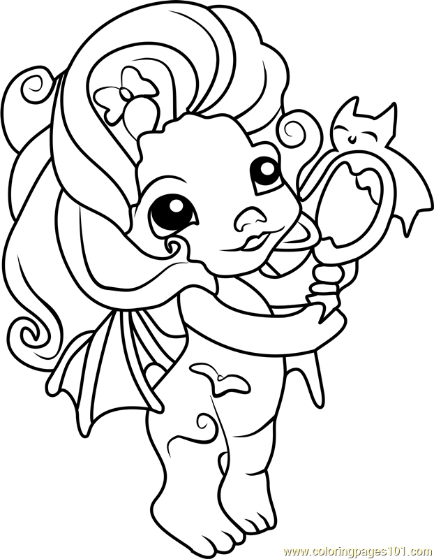 Vampula Zelf Coloring Page for Kids - Free The Zelfs Printable Coloring