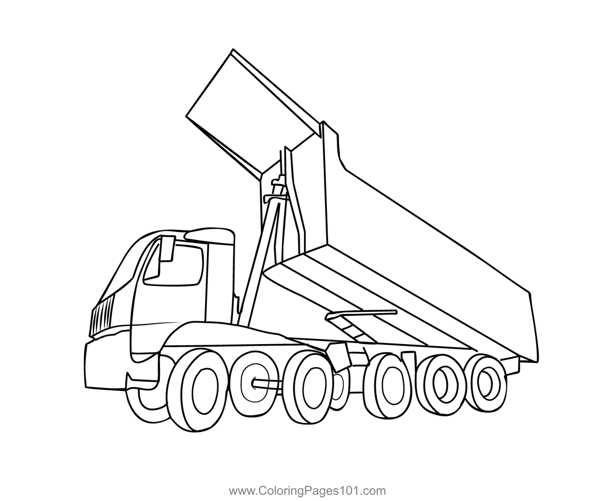 construction equipment coloring pages