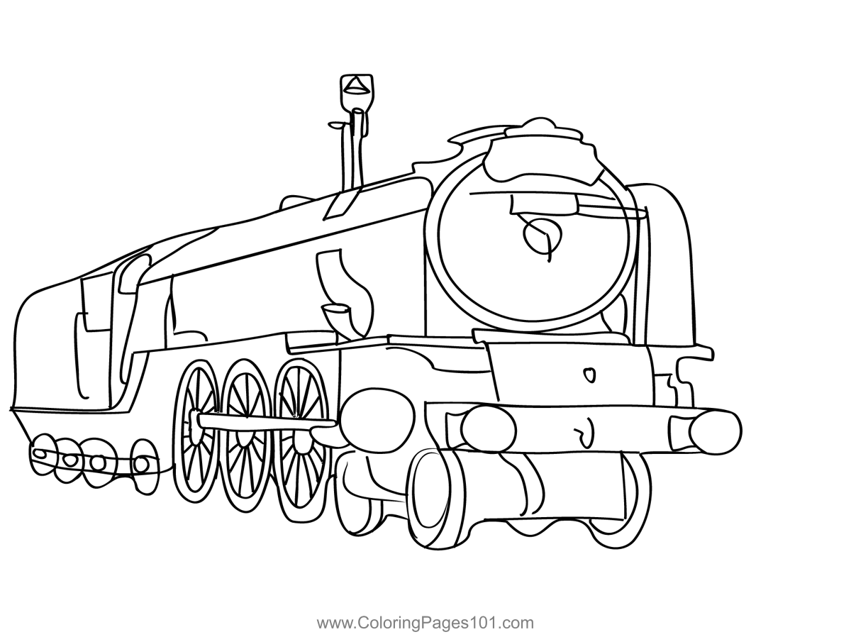 Steam train goes to the subway. child's drawing. Stock Illustration by  ©soleg #30344351