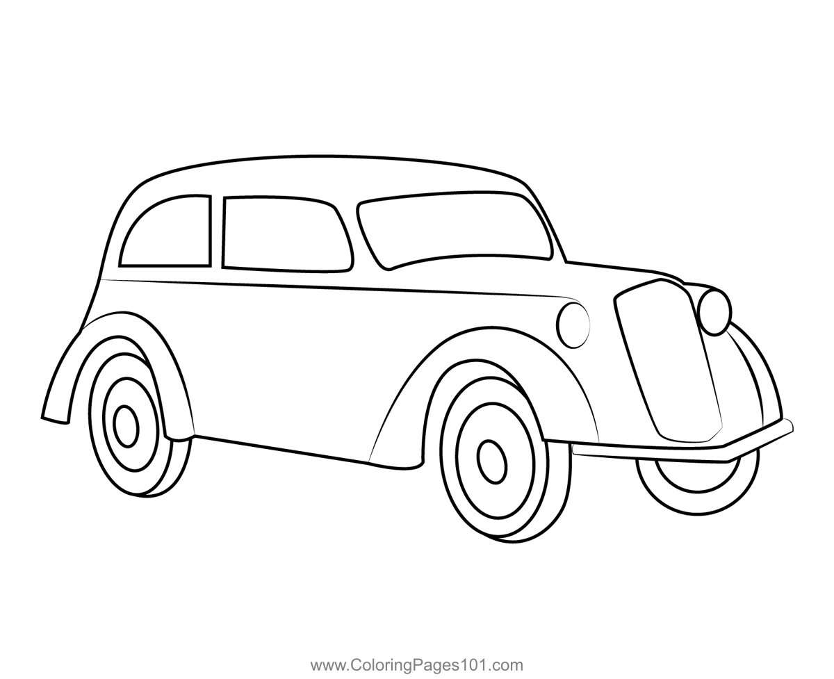 Opel Old Car Coloring Page for Kids - Free Vintage Cars Printable ...
